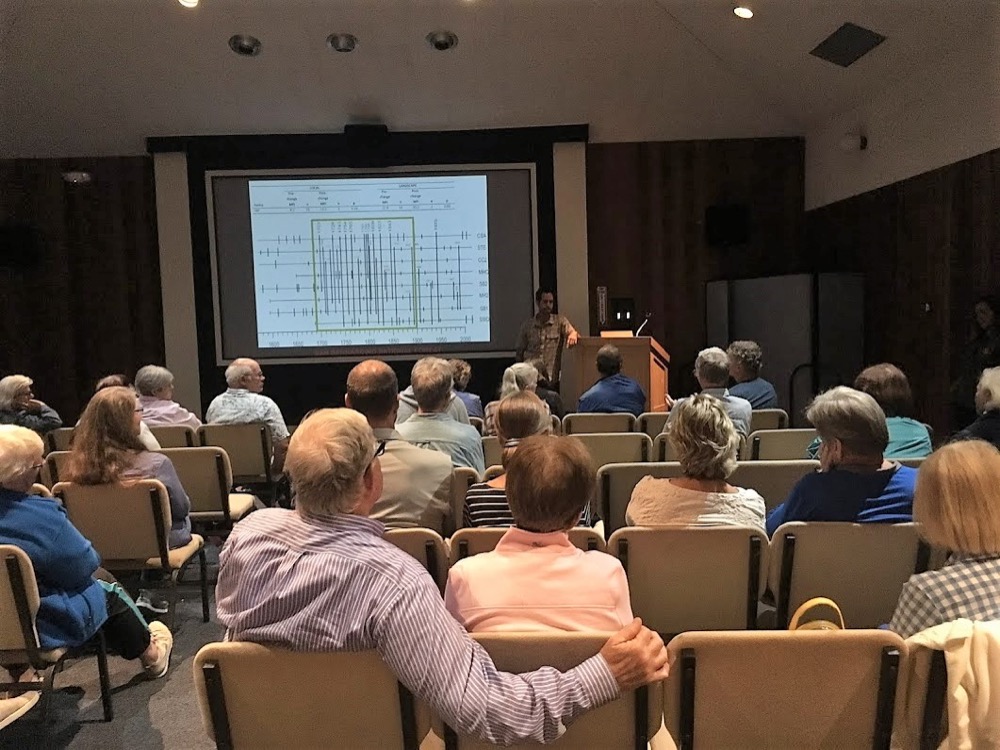 CNMF members and Volunteers enjoy Dr. Keith Lombardo’s Naturally Speaking lecture on September 20 in the Cabrillo National Monument Auditorium.