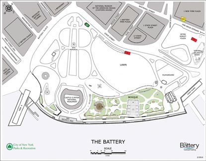 Map of Battery Park