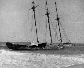 Unknown three-masted schooner
