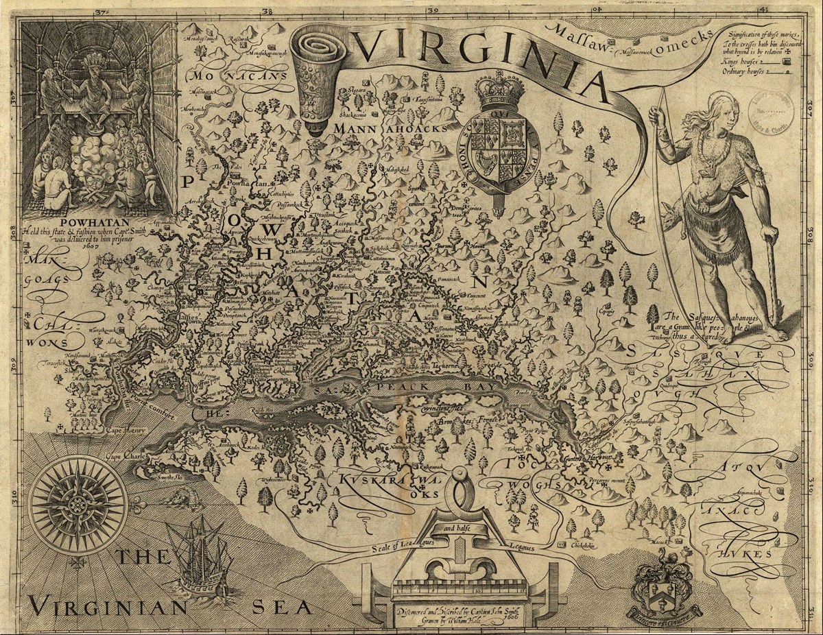 map of jamestown virginia Smith Maps Captain John Smith Chesapeake National Historic Trail map of jamestown virginia