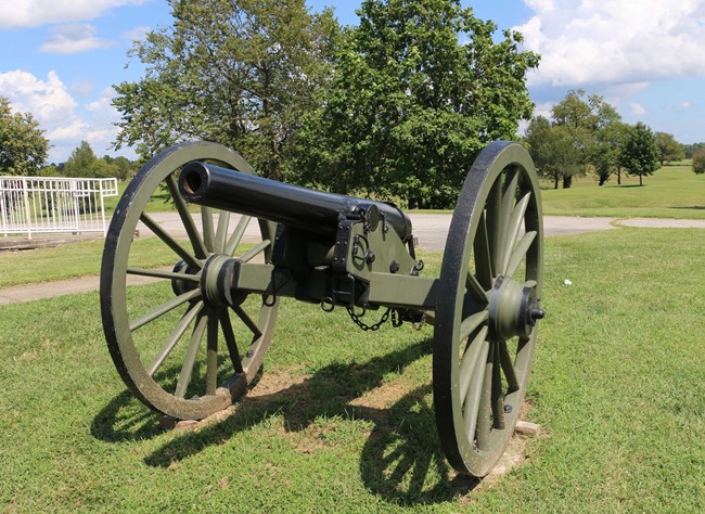 A Civil War cannon.