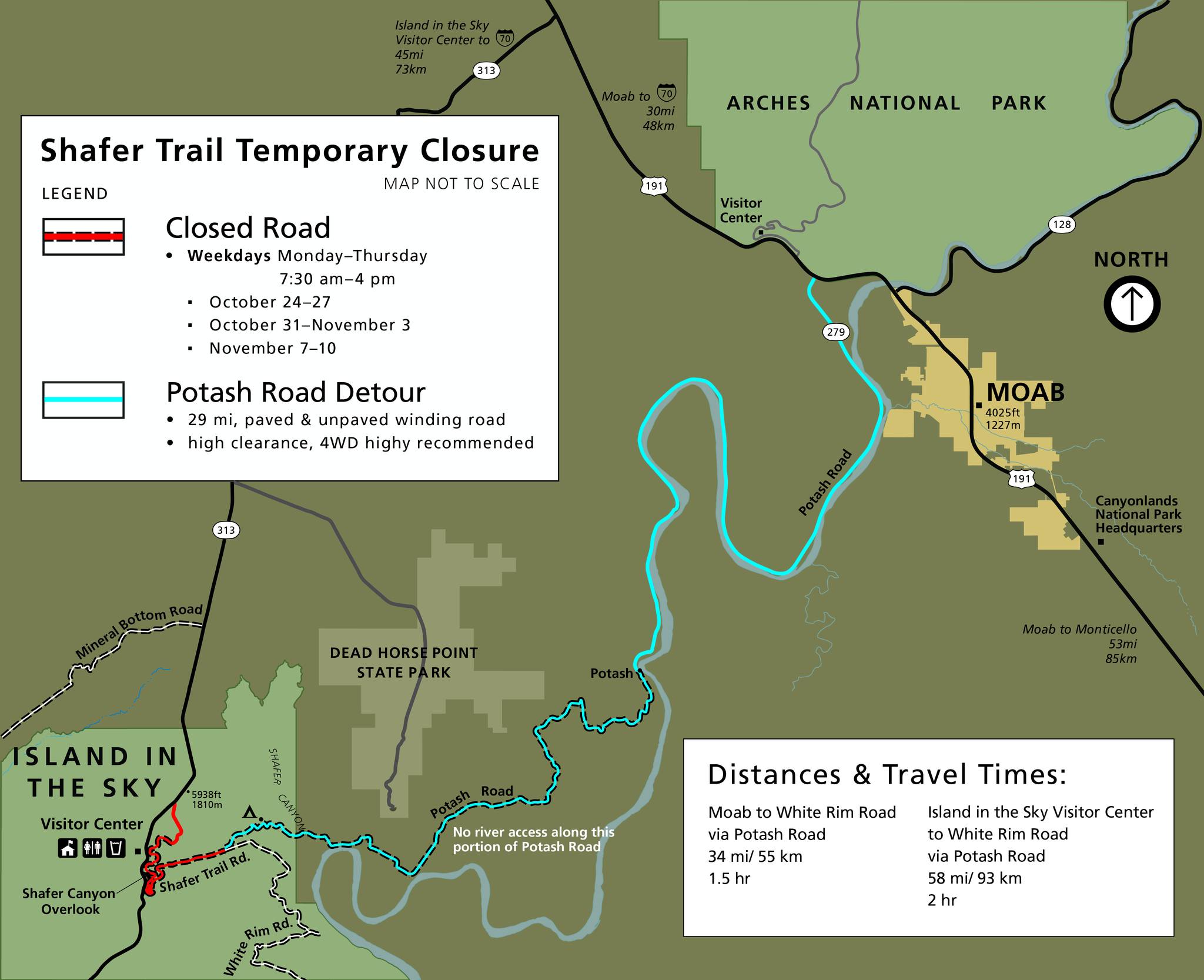 Shafer Trail Road Will Close Intermittently for Required Maintenance in