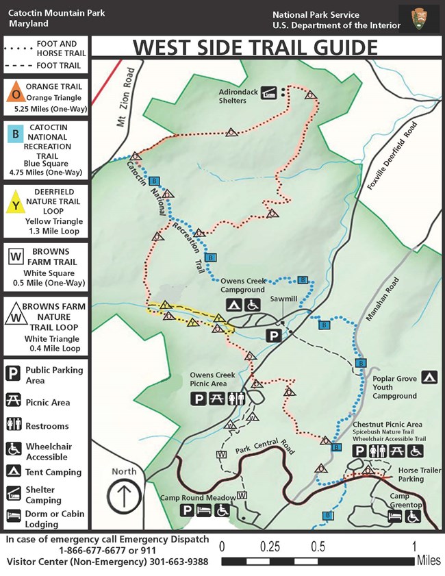 hiking trail map