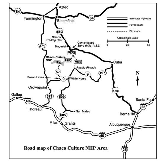 Traffic Travel Tips Chaco Culture National Historical Park