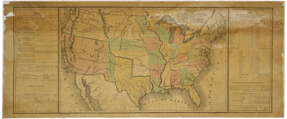 Historical map of the United States including Western Territories from 1791.