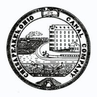 Black and white logo of the C&O Canal Company.