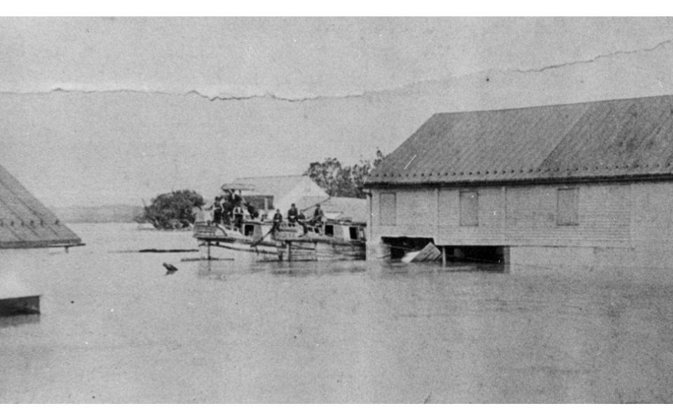 Flood of June 3, 1889, at Cushwa Basin in Williamsport, Maryland.