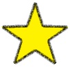 Illustration of yellow star.