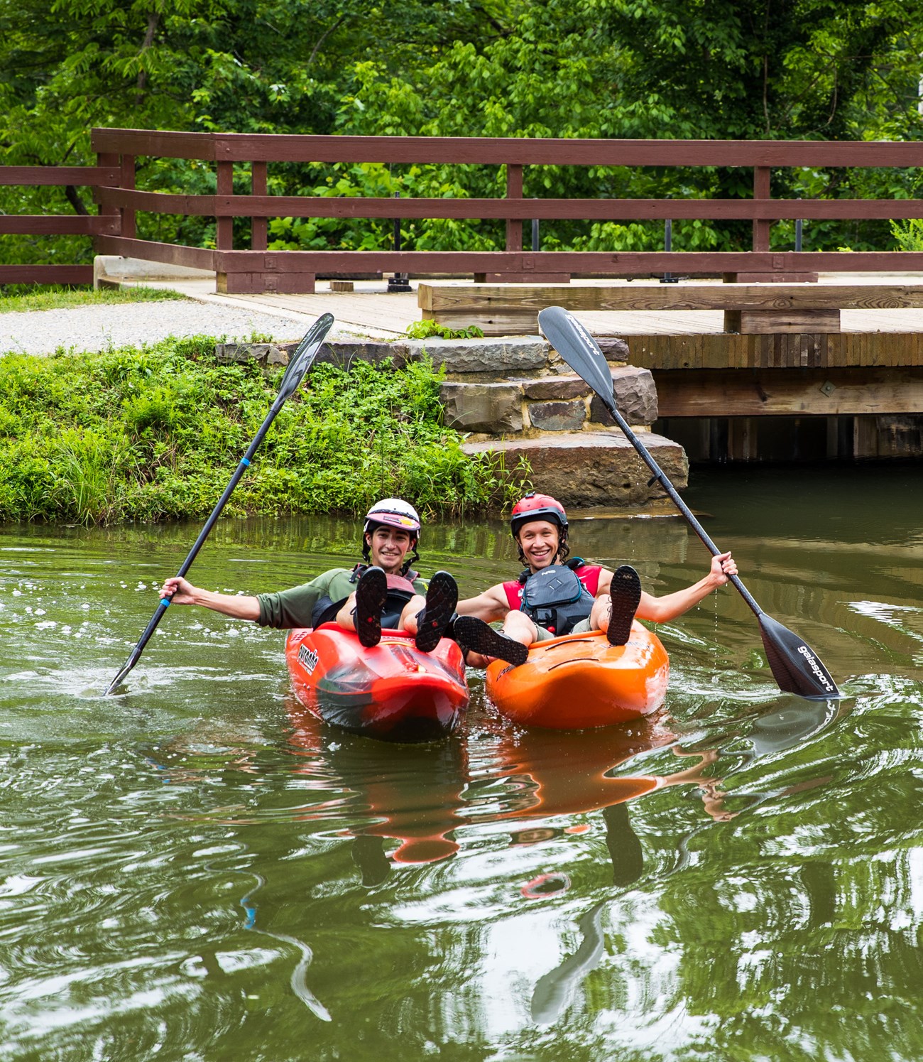 Kayakers at Great Falls