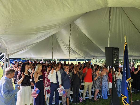 New Americans take the Oath of Citizenship