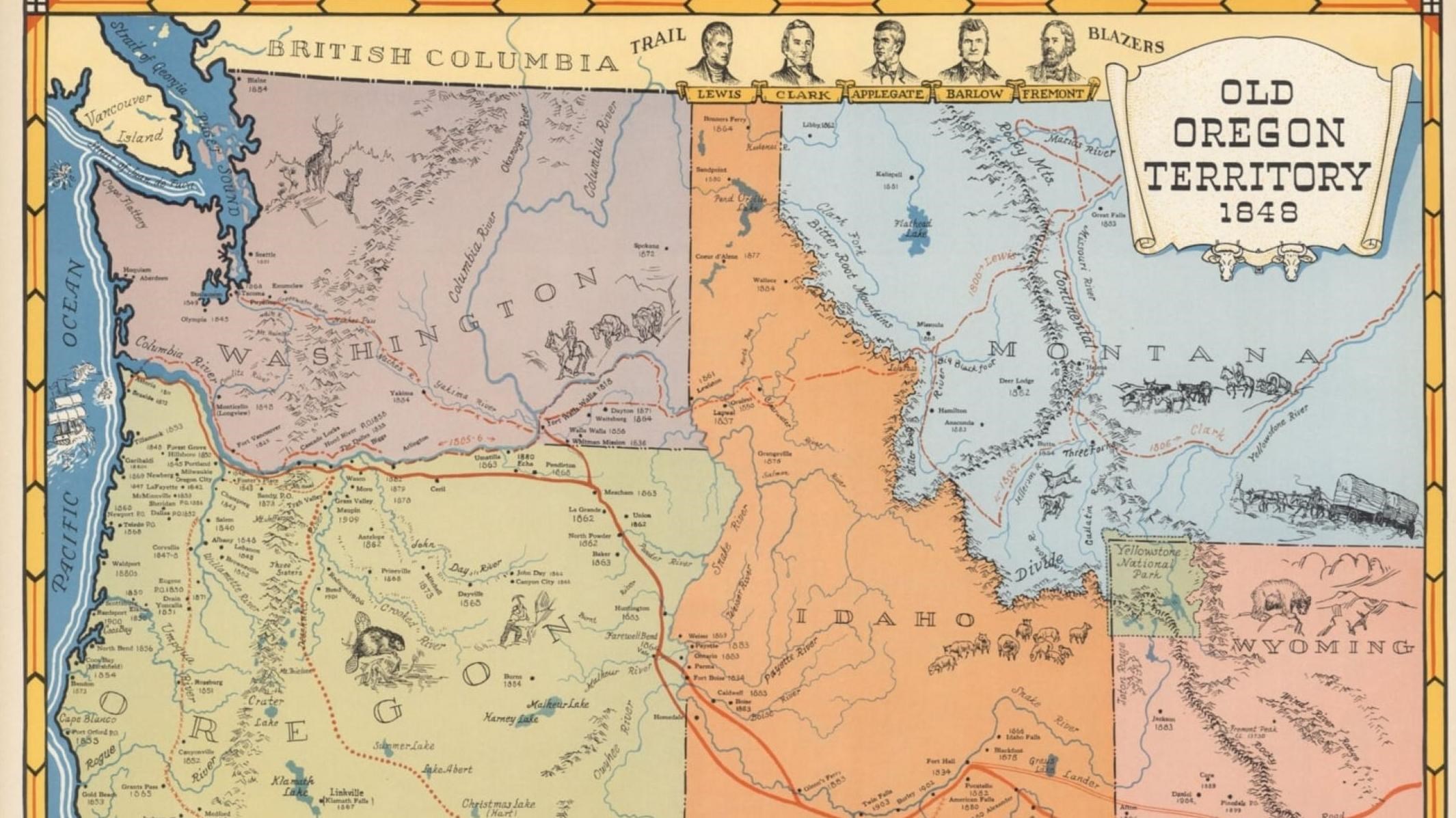 Formation of the Oregon Territory (U.S. National Park Service)