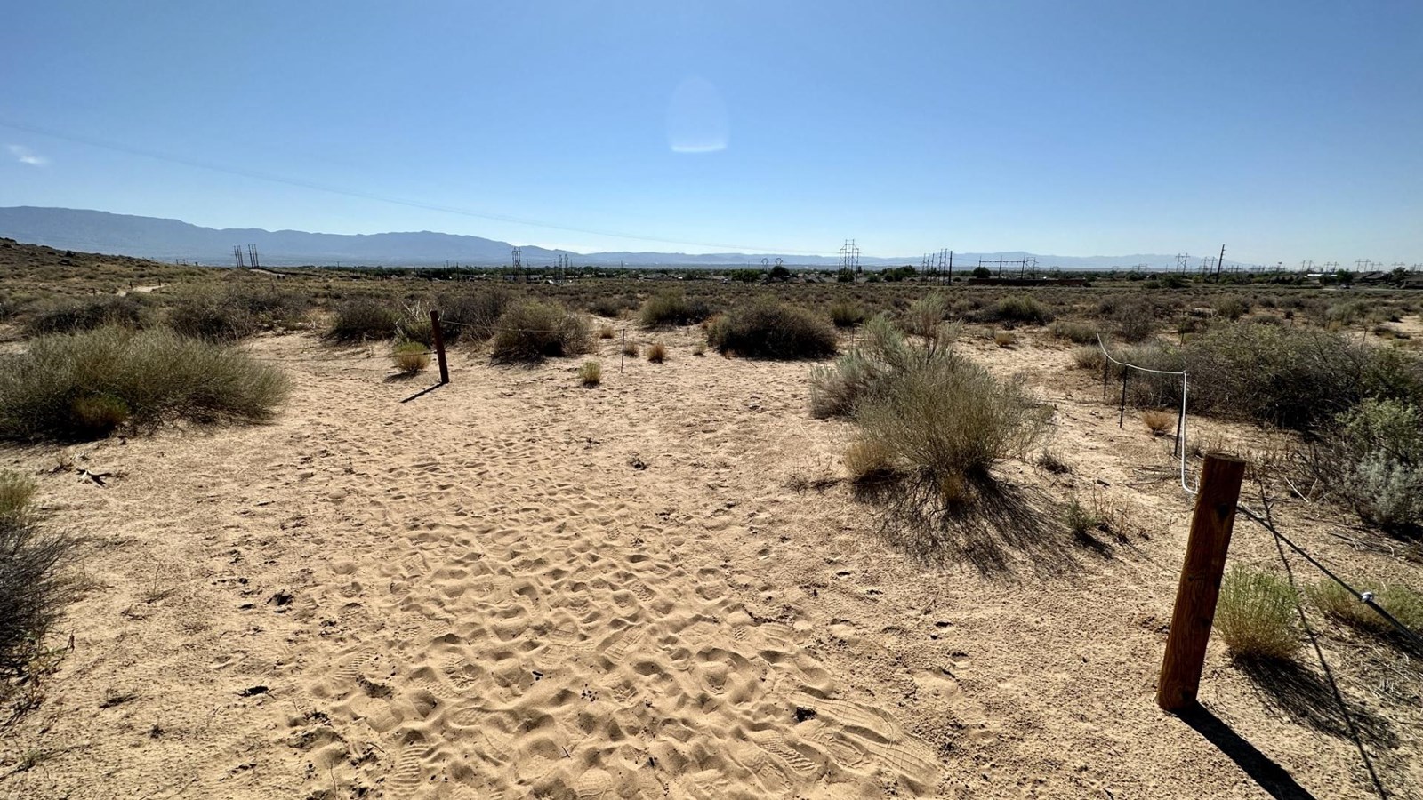 A sandy trail.