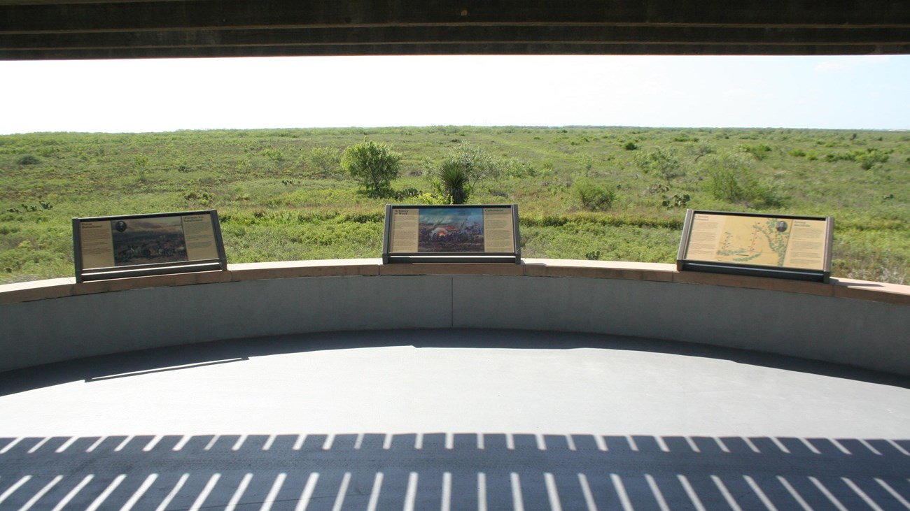 Looking onto the battlefield from the overlook.