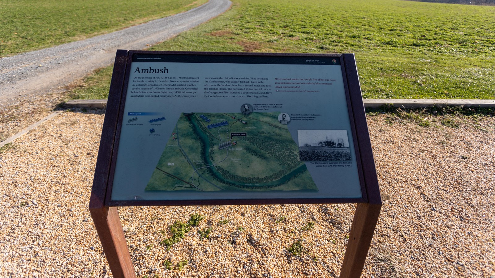 Interpretive Panel: Ambush (U.S. National Park Service)