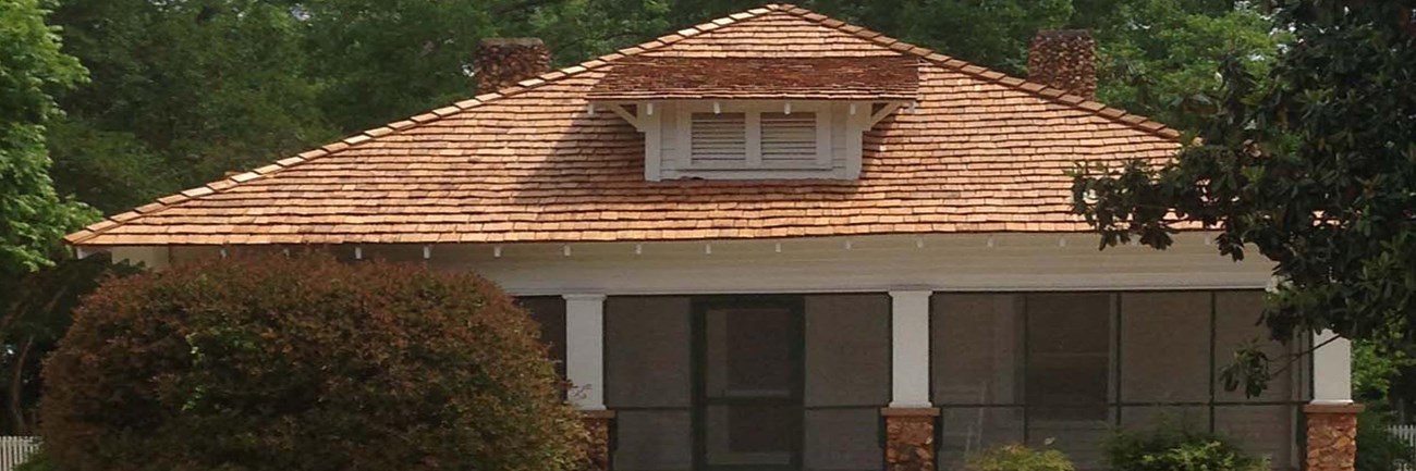 A front view of the Jimmy Carter Boyhood Farm