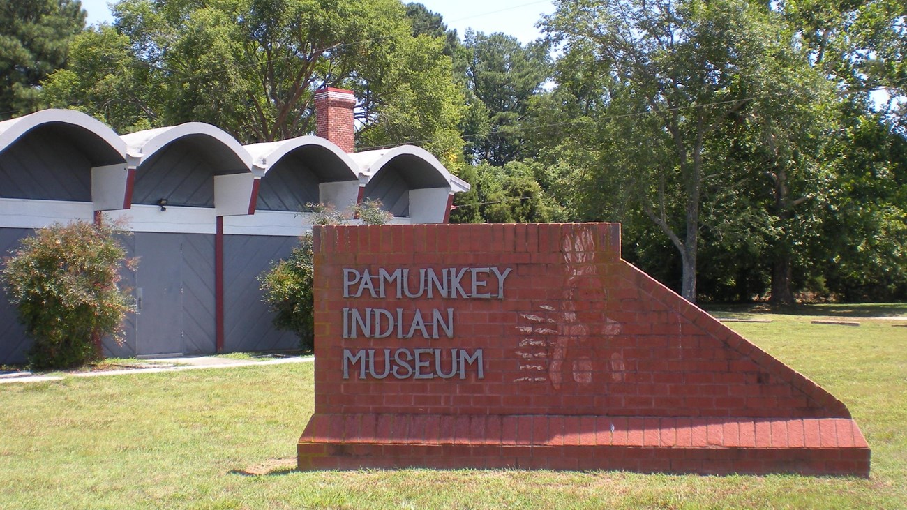The exterior of the Pamunkey Indian Museum. 