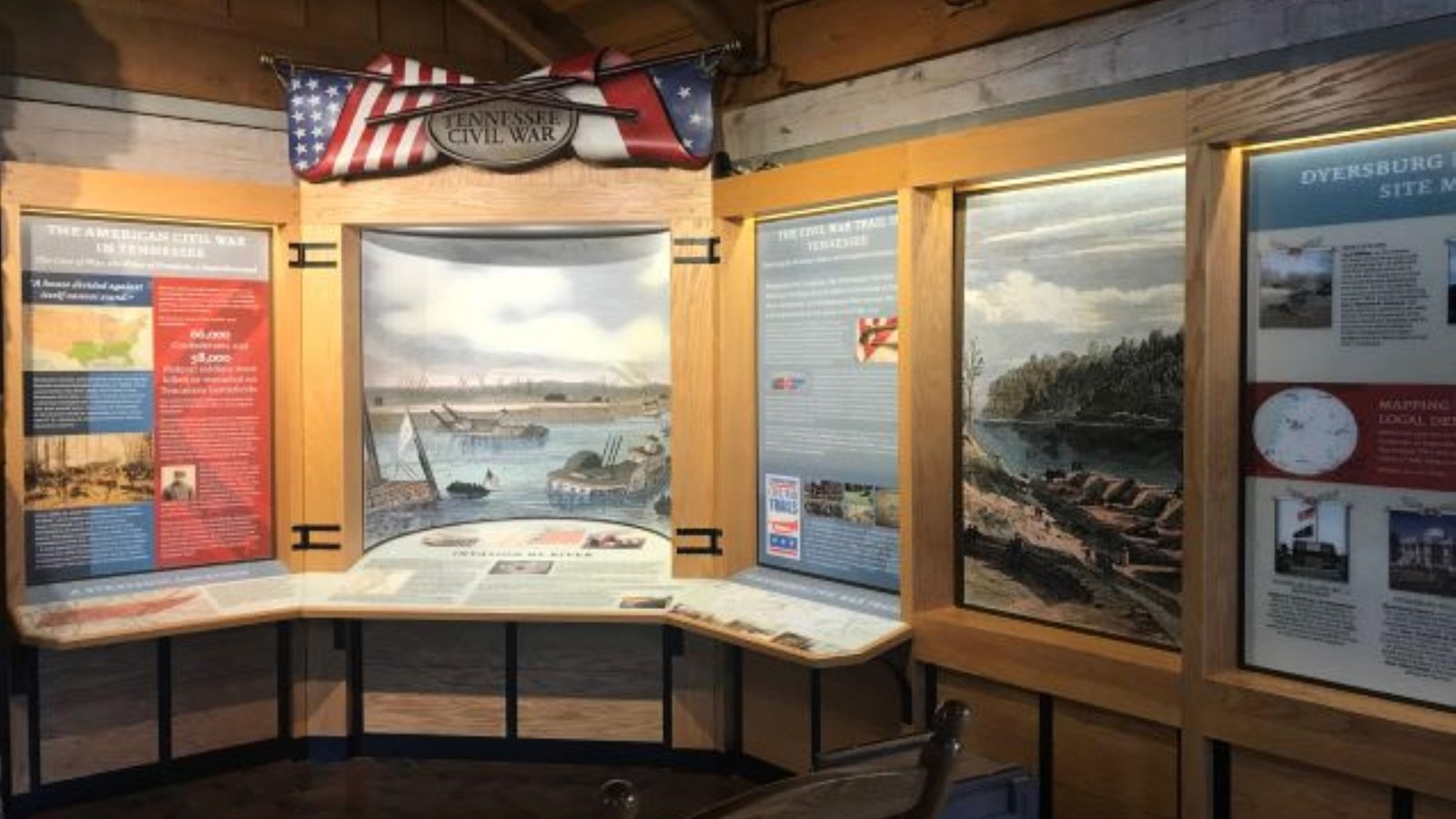 Museum exhibit on Tennessee Civil War