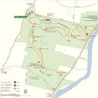 Map of the battlefield road tour through Saratoga National Historical Park