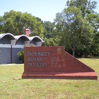 The exterior of the Pamunkey Indian Museum. 