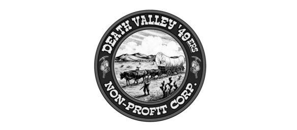 Round logo for the Death Valley '49ers Non-Profit Corp.