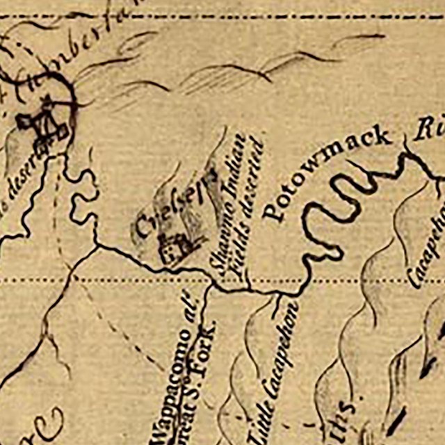 Map image of Thomas Cresap's site