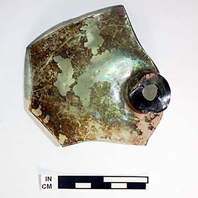 Glass from the tavern site