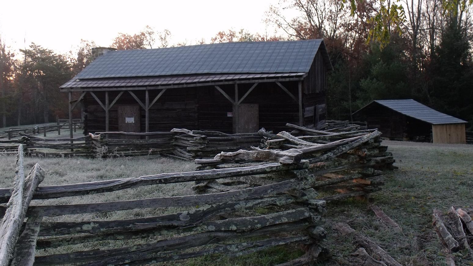 an old cabin