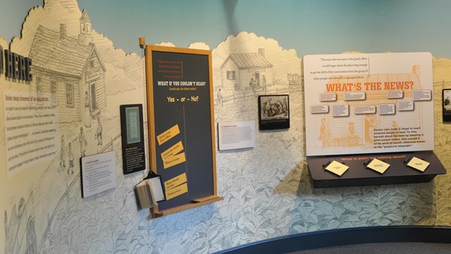 An exhibit panel at the visitor center.