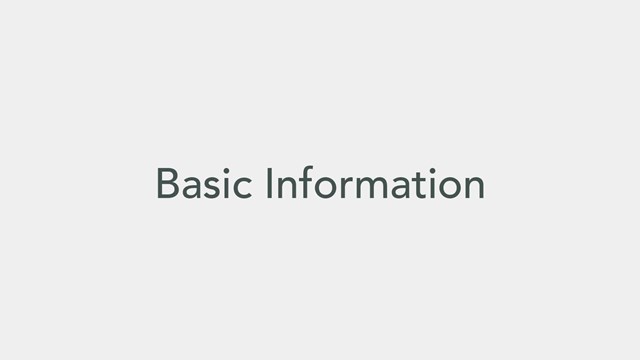 Graphic with just text that reads "Basic Information".