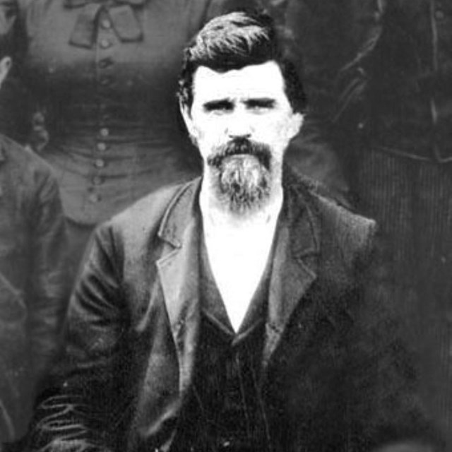 Hardin Wilson, a Civil War veteran from Kentucky, in civilian clothing in 1892.