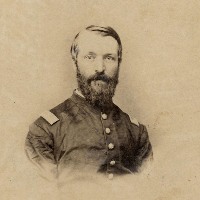 Lieutenant Warren Goodale in US Army uniform during the Civil War.