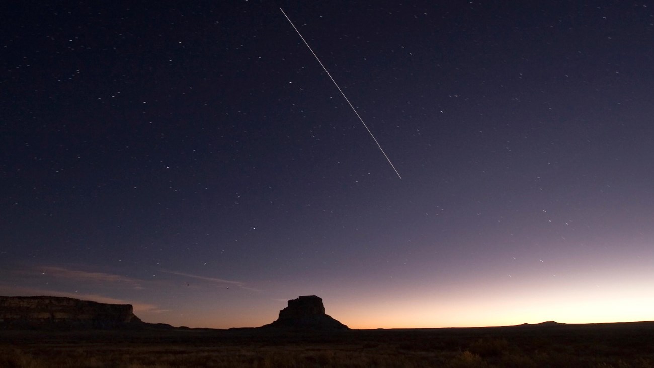 Shooting Star over Fajada Butte