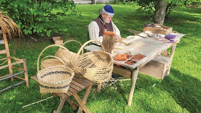 A living history demonstration
