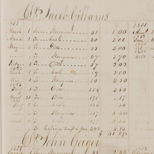 Image of store ledger