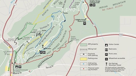 West Mountain Trail Map West Mountain Trails - Hot Springs National Park (U.s. National Park  Service)