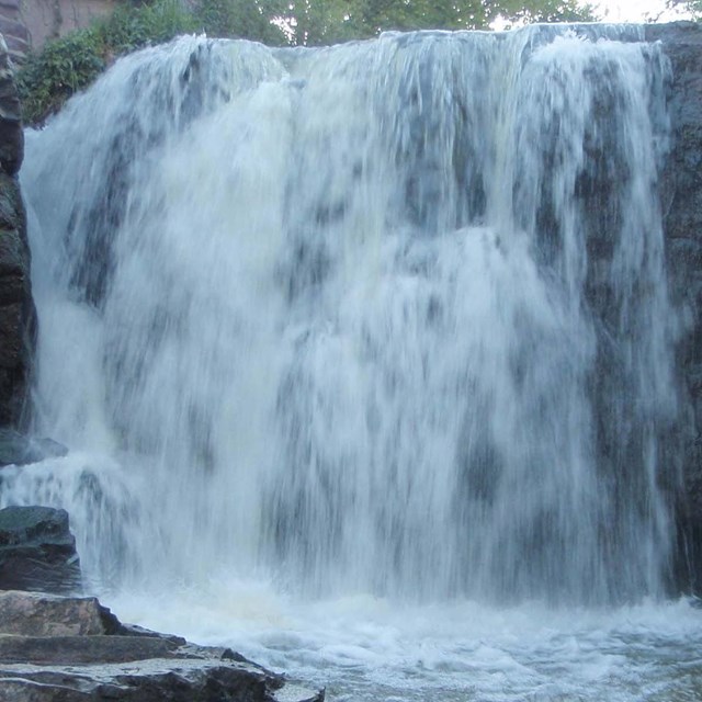 Photo of waterfall at Pipestone National Monument