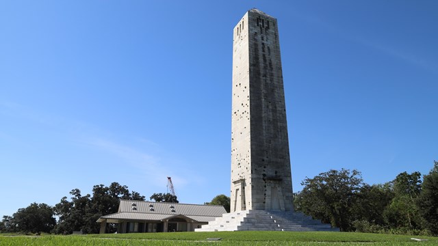 The Chalmette Monument in front of the Visitor Center