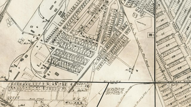 A 1915 Calumet & Hecla Map of the Village of Red Jacket and vicinity.