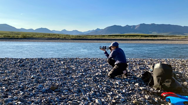 Photographers taking photos of the sunset 