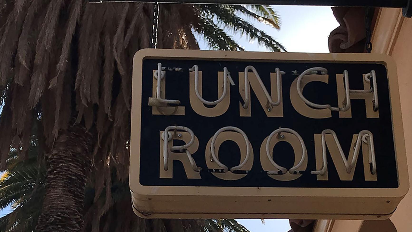 Historic Lunch Room Sign at Kelso Depot