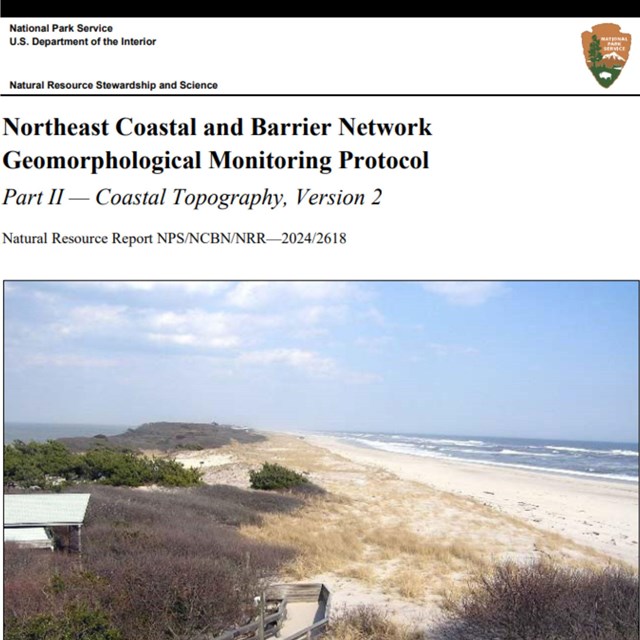 Screenshot of geomorphology protocol cover page