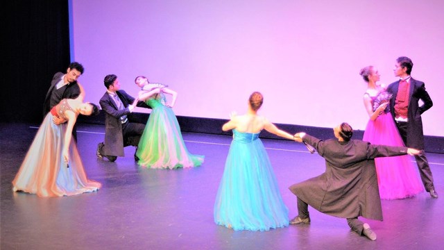 Mexican dancers on a stage