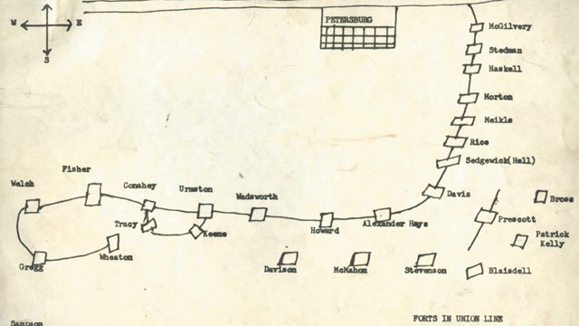 Map with fort names
