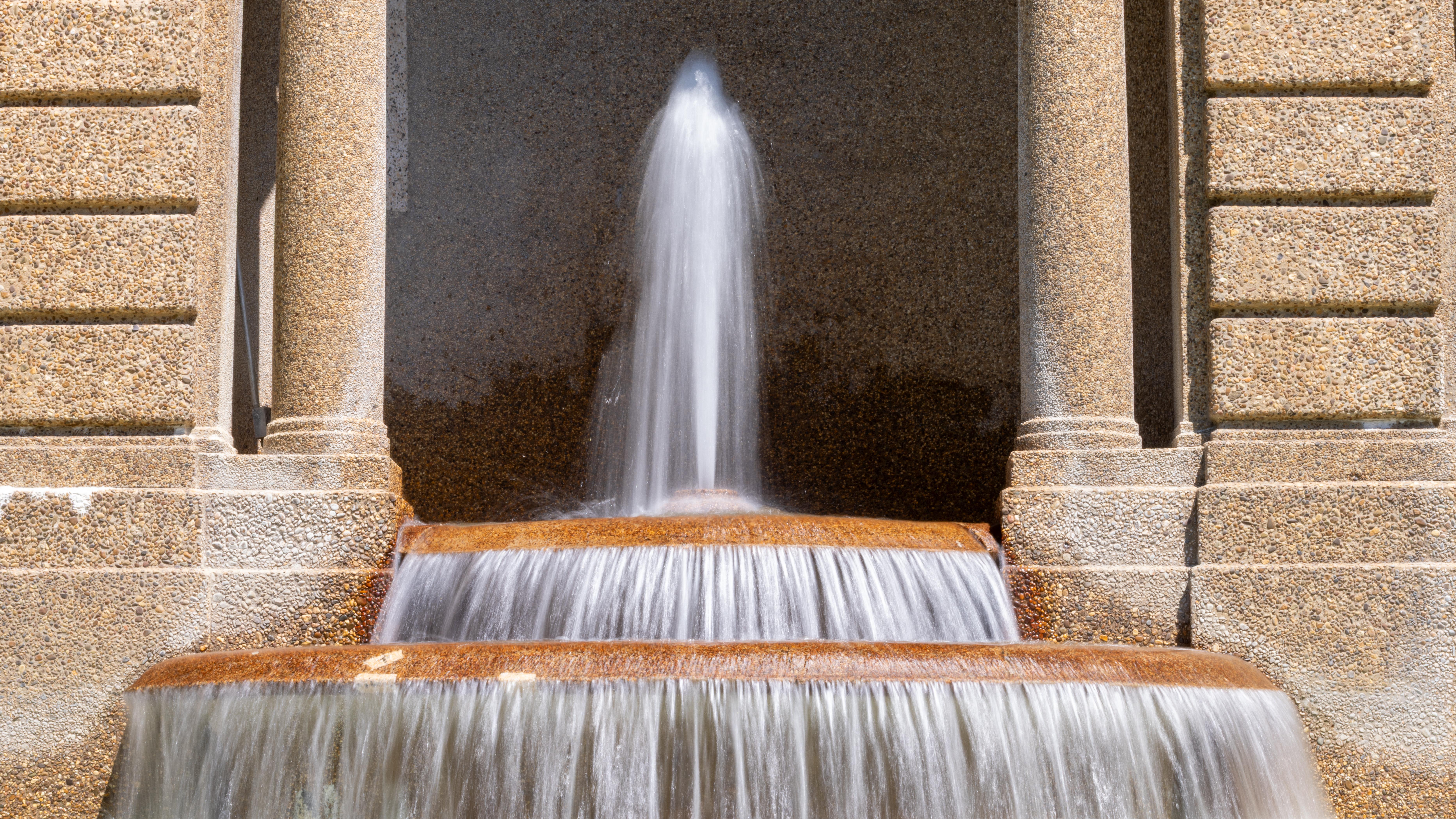 a fountain cascade