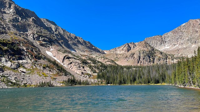 View of Thunder Lake in summer