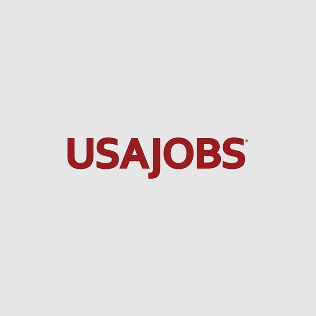 USA JOBS written in red on a white background.