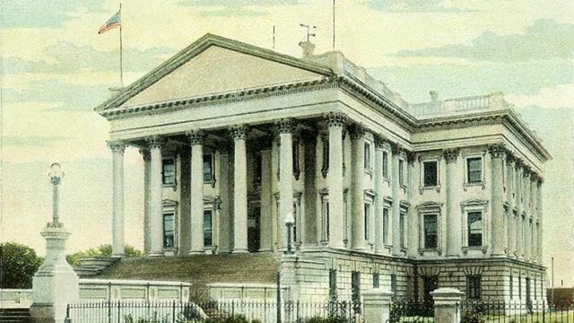 Postcard of United States Custom House