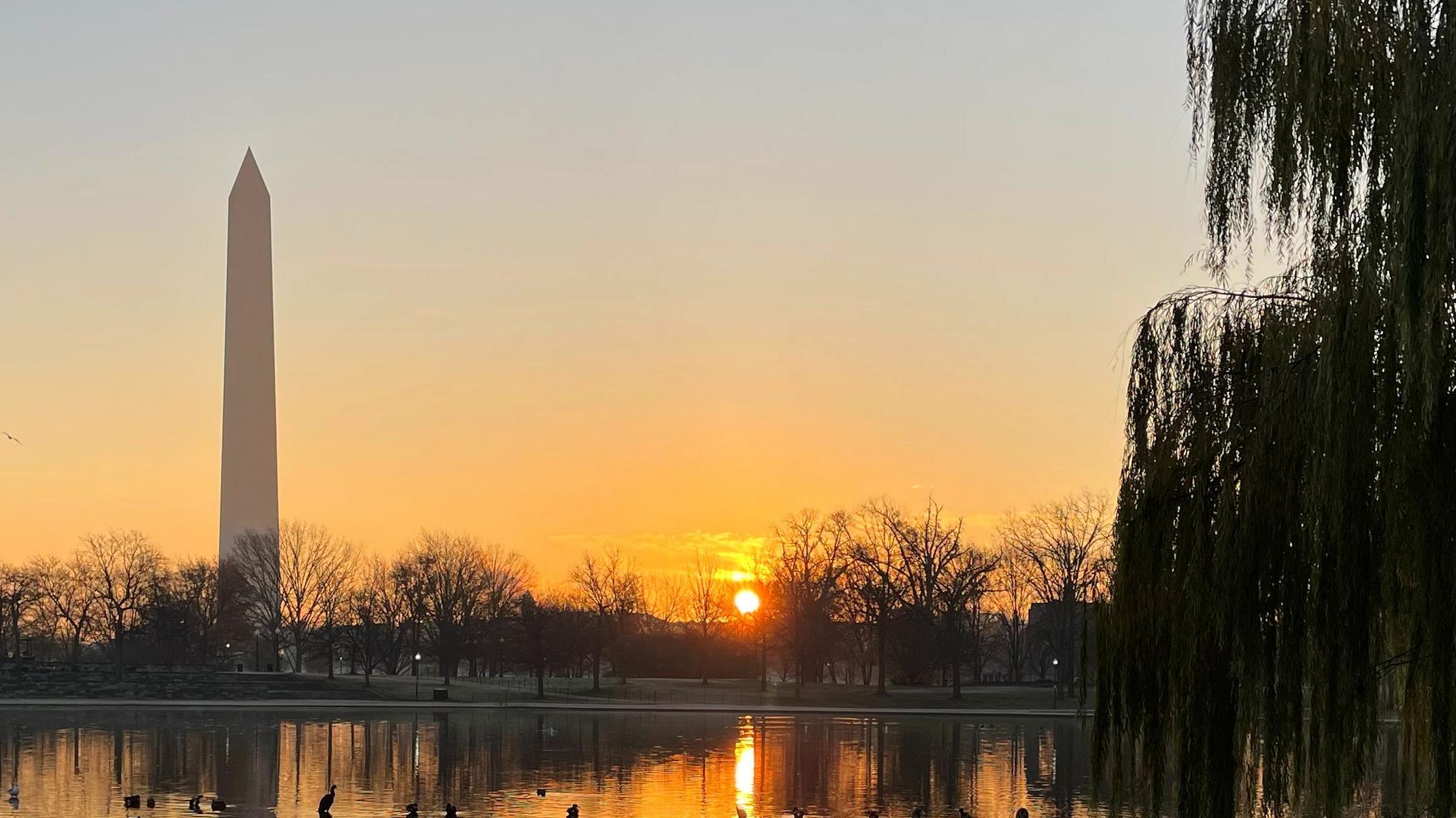 Color photo of the Washington Monument