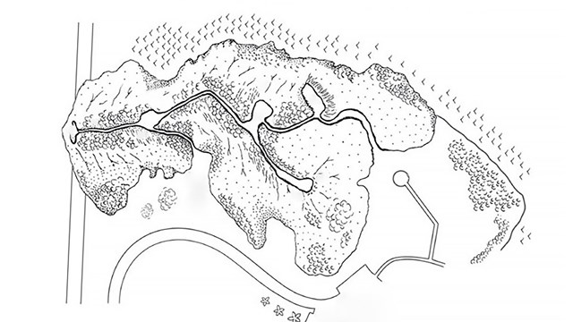 A map of the Asan Ridge Trail