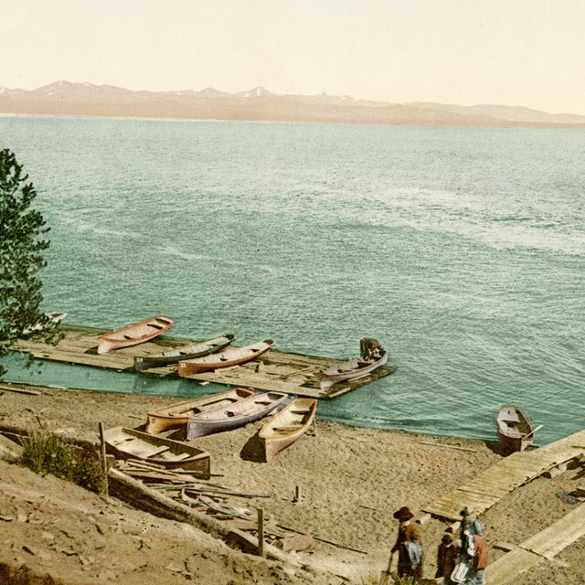 Steamer Zillah at Yellowstone Lake